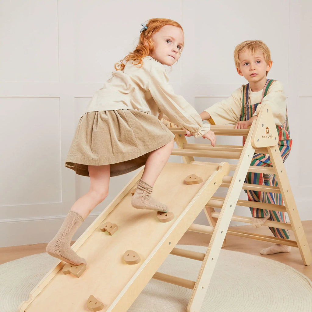 Tiny Land® Pikler Triangle 7-in-1 Montessori Climbing Set - Paranoid Ranch