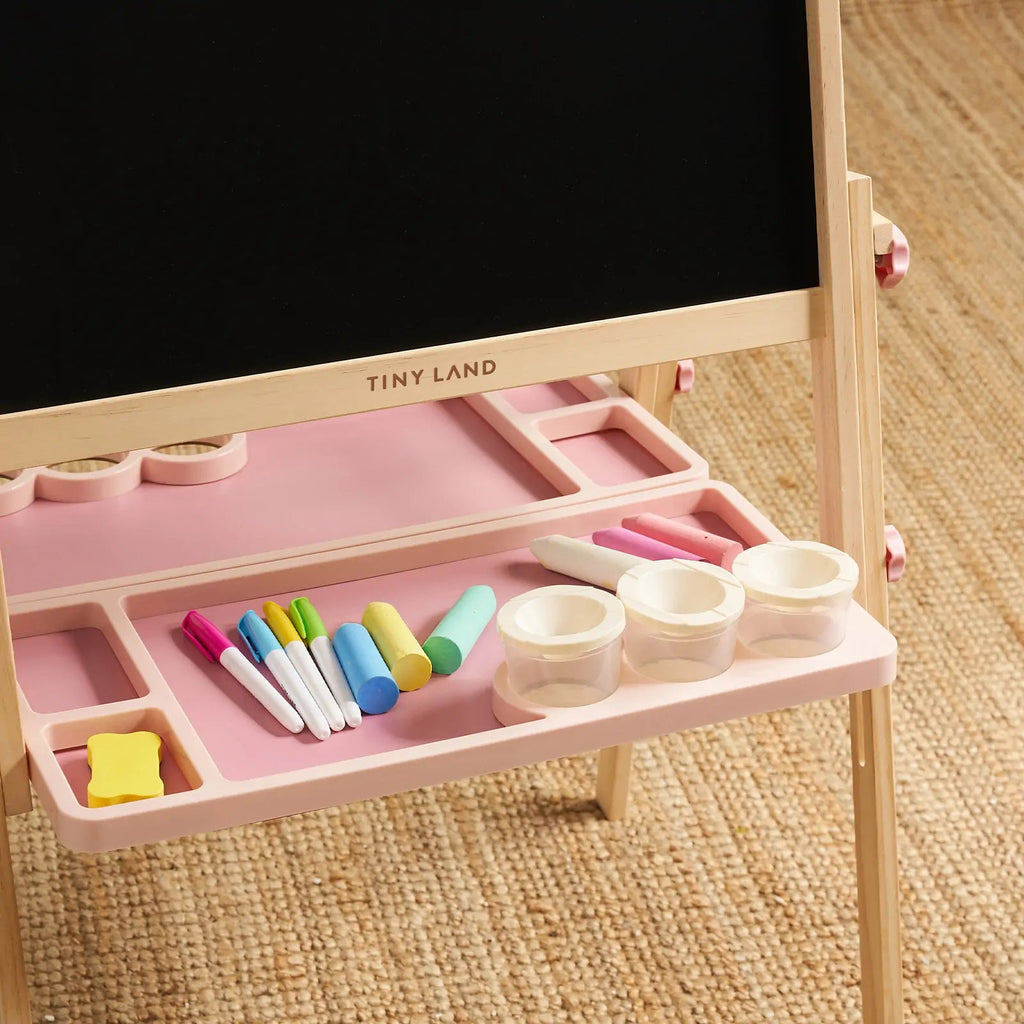 Tiny Land® Pink Magnitales Easel & Paper Roll Set - Paranoid Ranch