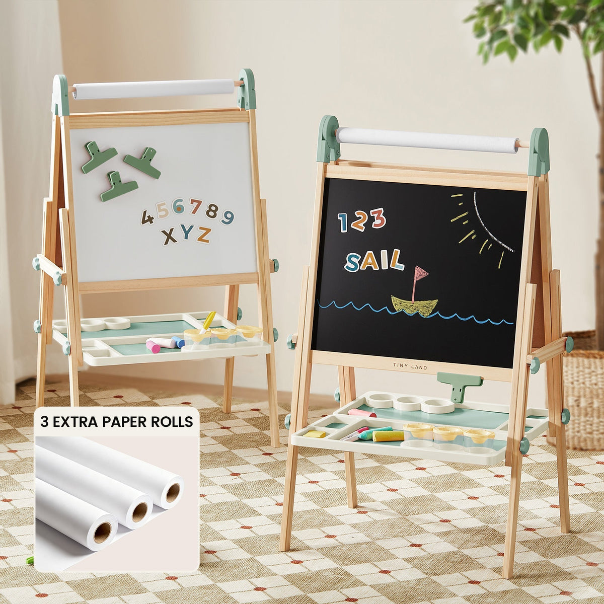Tiny Land® Pink Magnitales Easel & Paper Roll Set - Paranoid Ranch