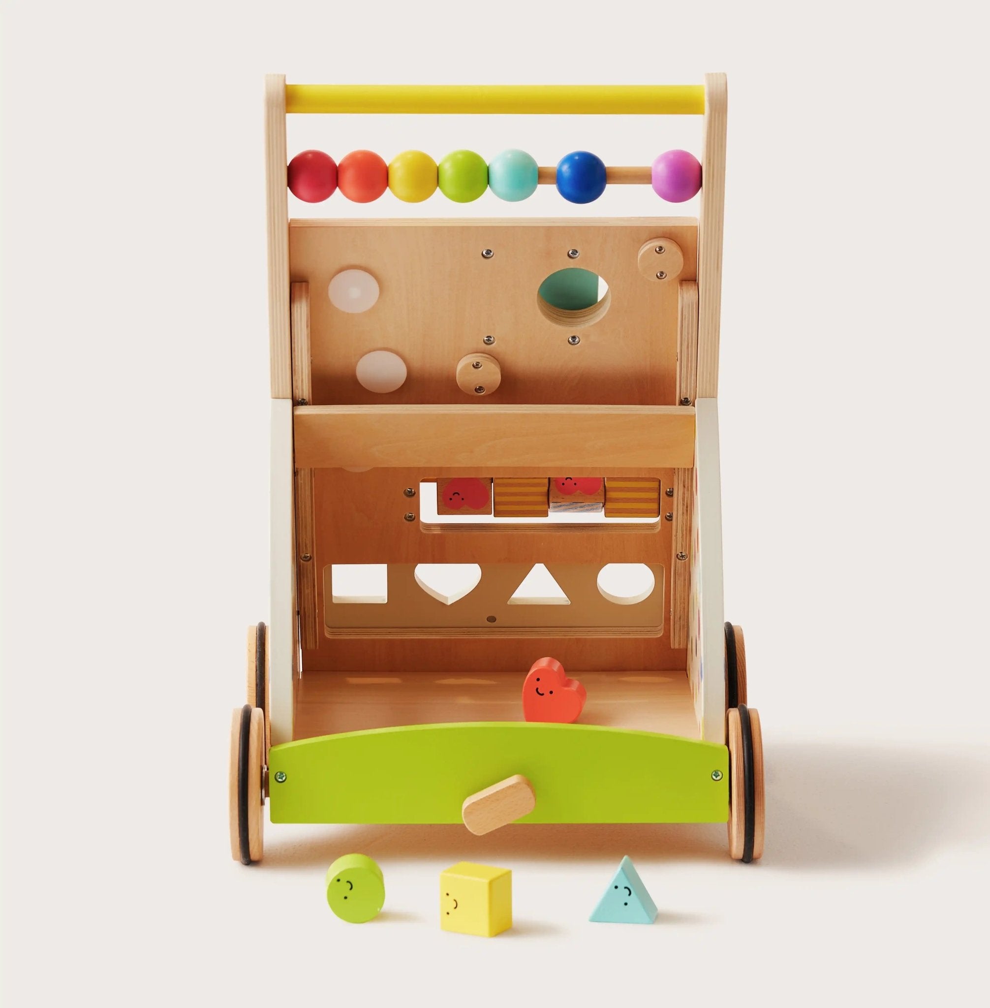 Tiny Land® Premium Natural Wooden Activity Walker - Paranoid Ranch