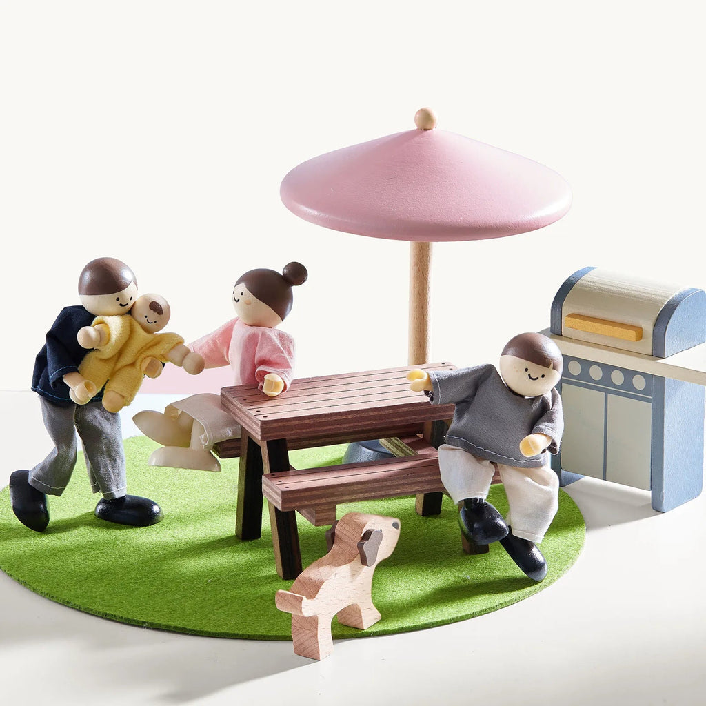 Tiny Land® Sweetwood Edge Dollhouse - Green & Pink - Paranoid Ranch