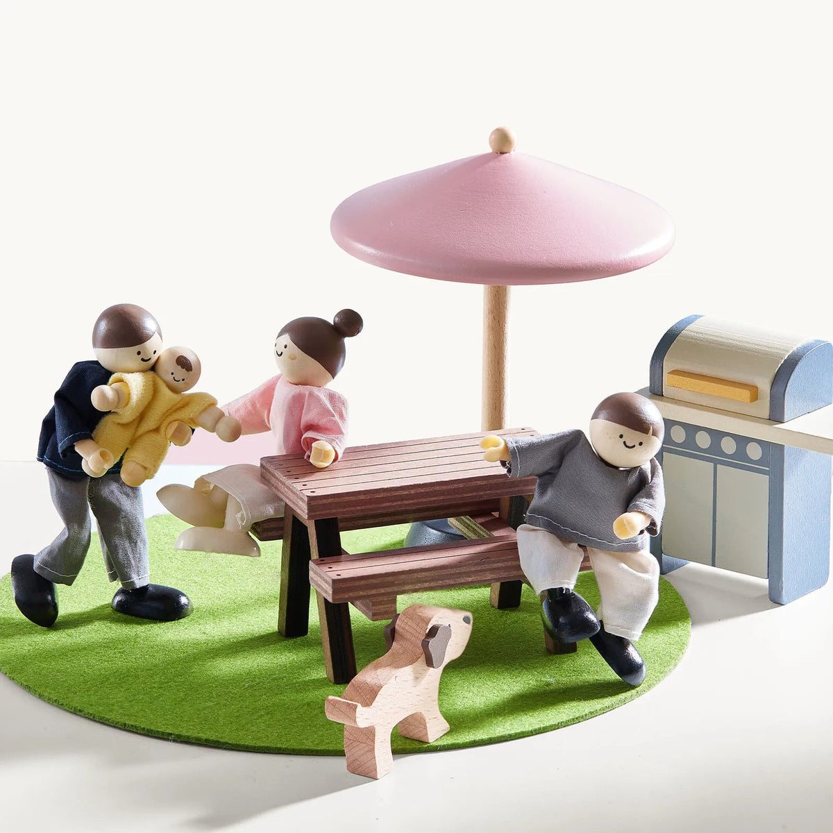 Tiny Land® Sweetwood Edge Dollhouse - Green & Pink - Paranoid Ranch