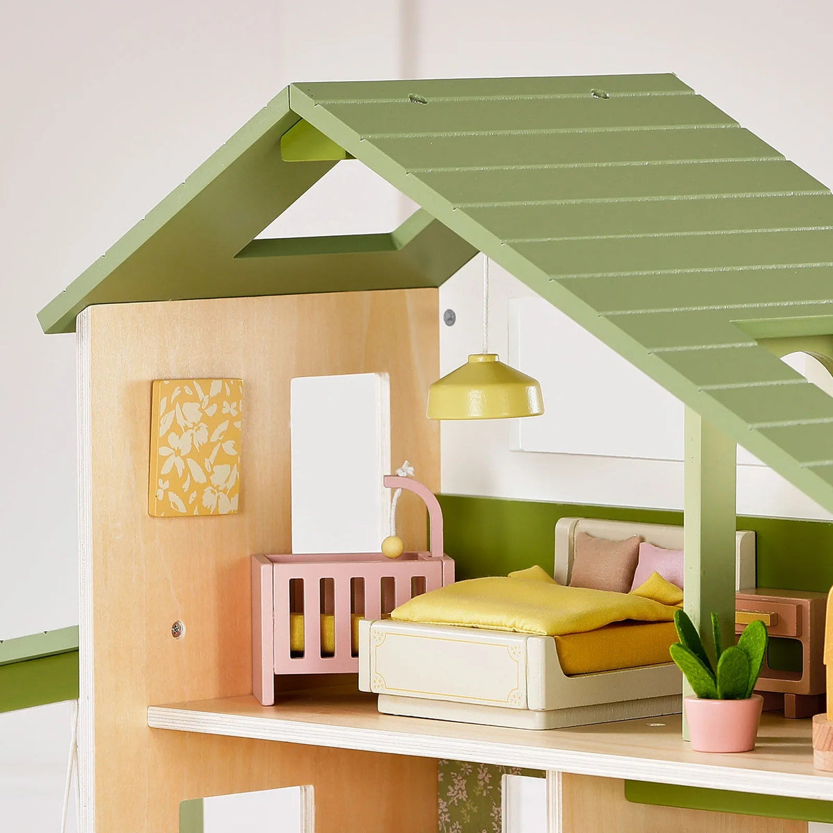 Tiny Land® Sweetwood Edge Dollhouse - Green & Pink - Paranoid Ranch