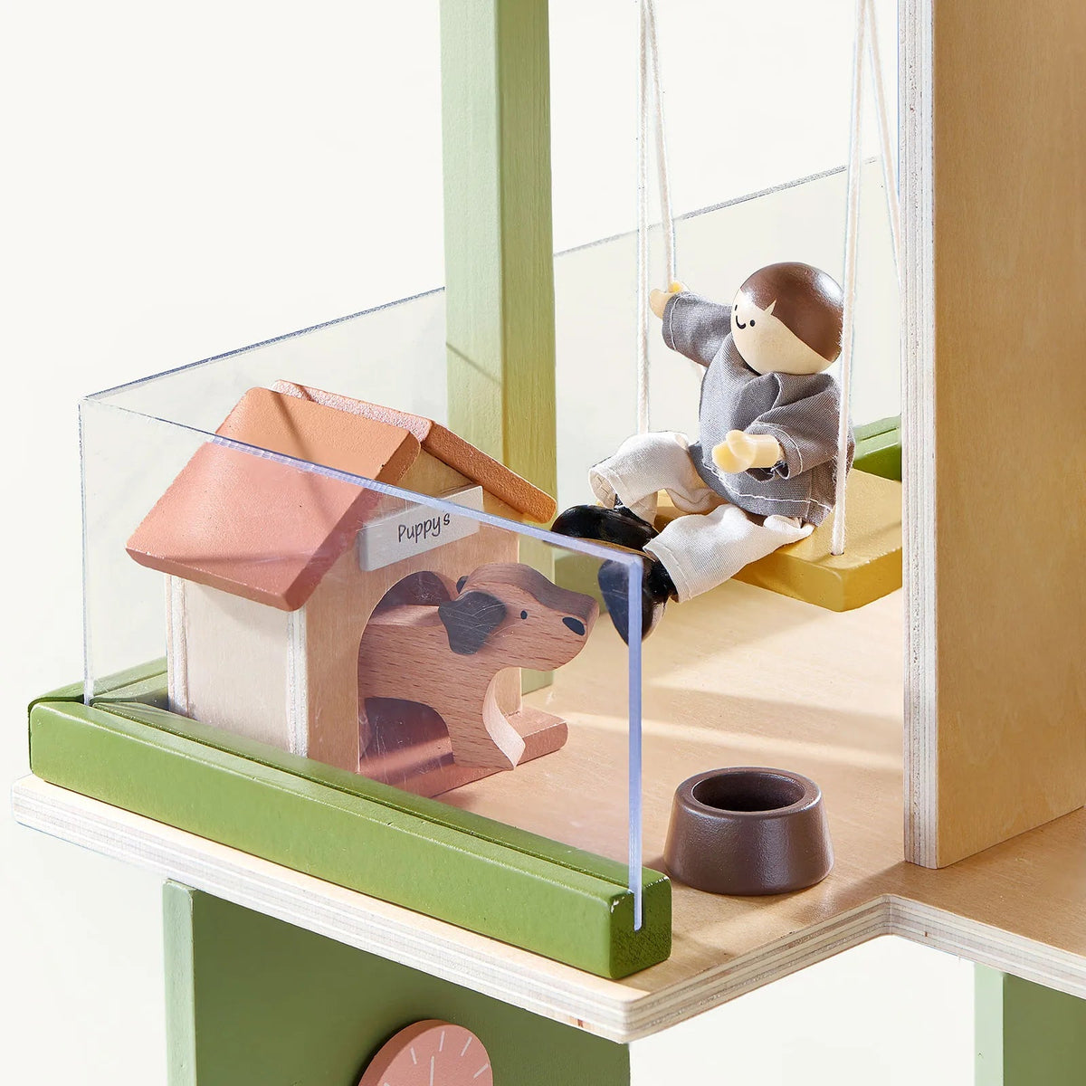 Tiny Land® Sweetwood Edge Dollhouse - Green & Pink - Paranoid Ranch