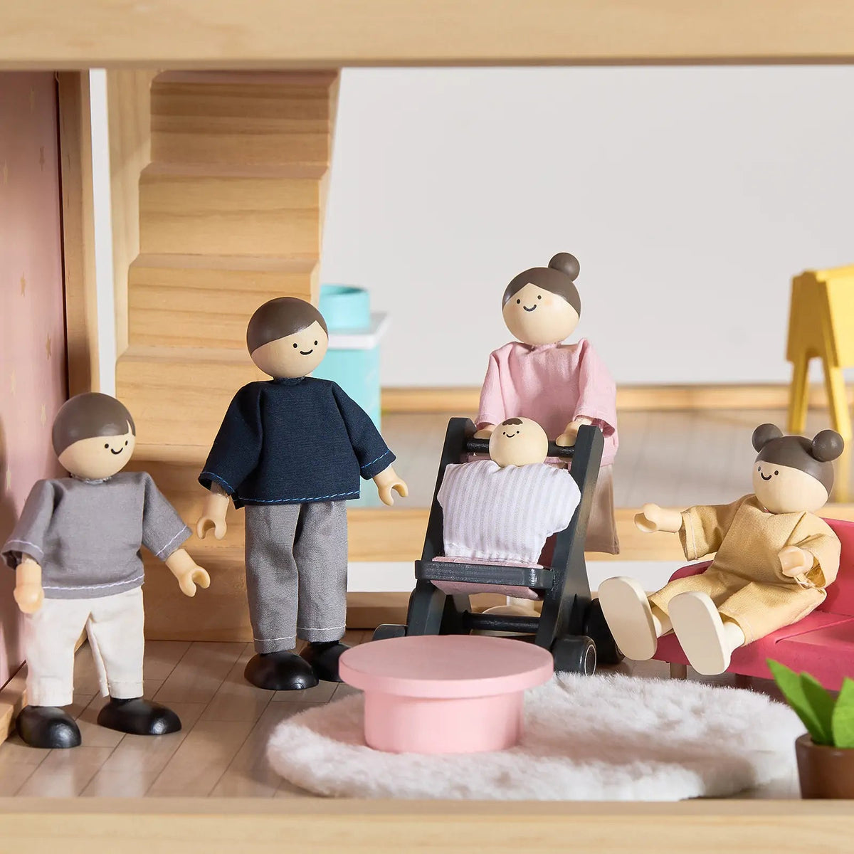 Tiny Land® Sweetwood Love Dollhouse & Wooden Dollhouse Dolls - Paranoid Ranch
