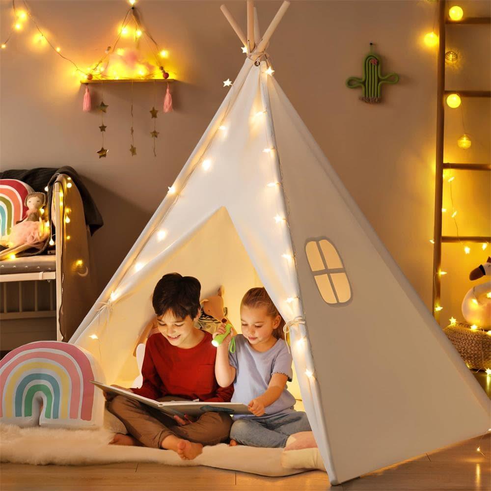 Tiny Land® Teepee Tent for Kids with Mat – Indoor Play Tent with Floor Mat - Paranoid Ranch