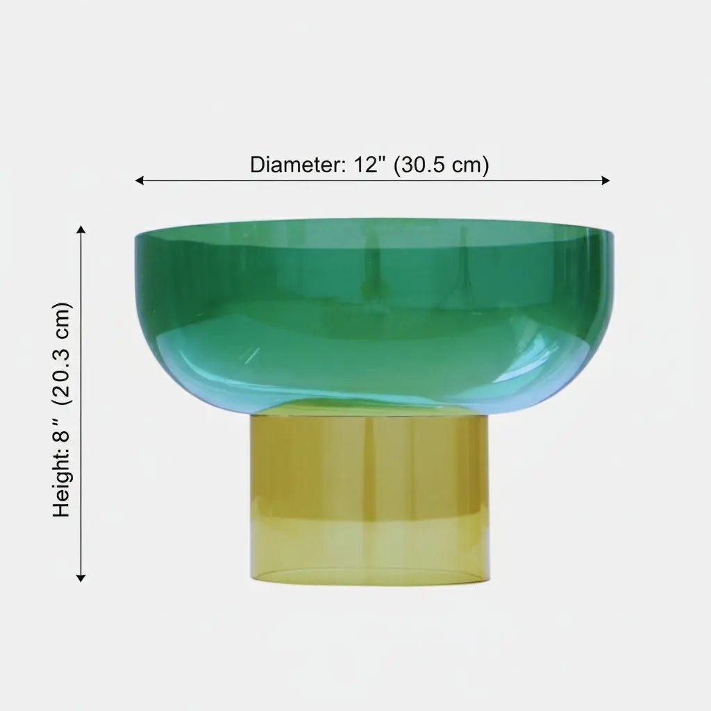 Tip Top XL Green & Yellow Bowl - Paranoid Ranch