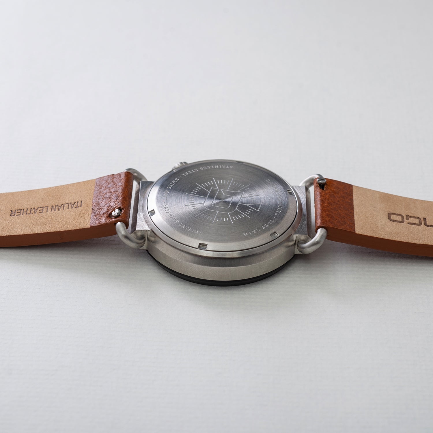 TK - 01 - Trek Watch with Italian Leather Strap - Whiskey Brown - Paranoid Ranch