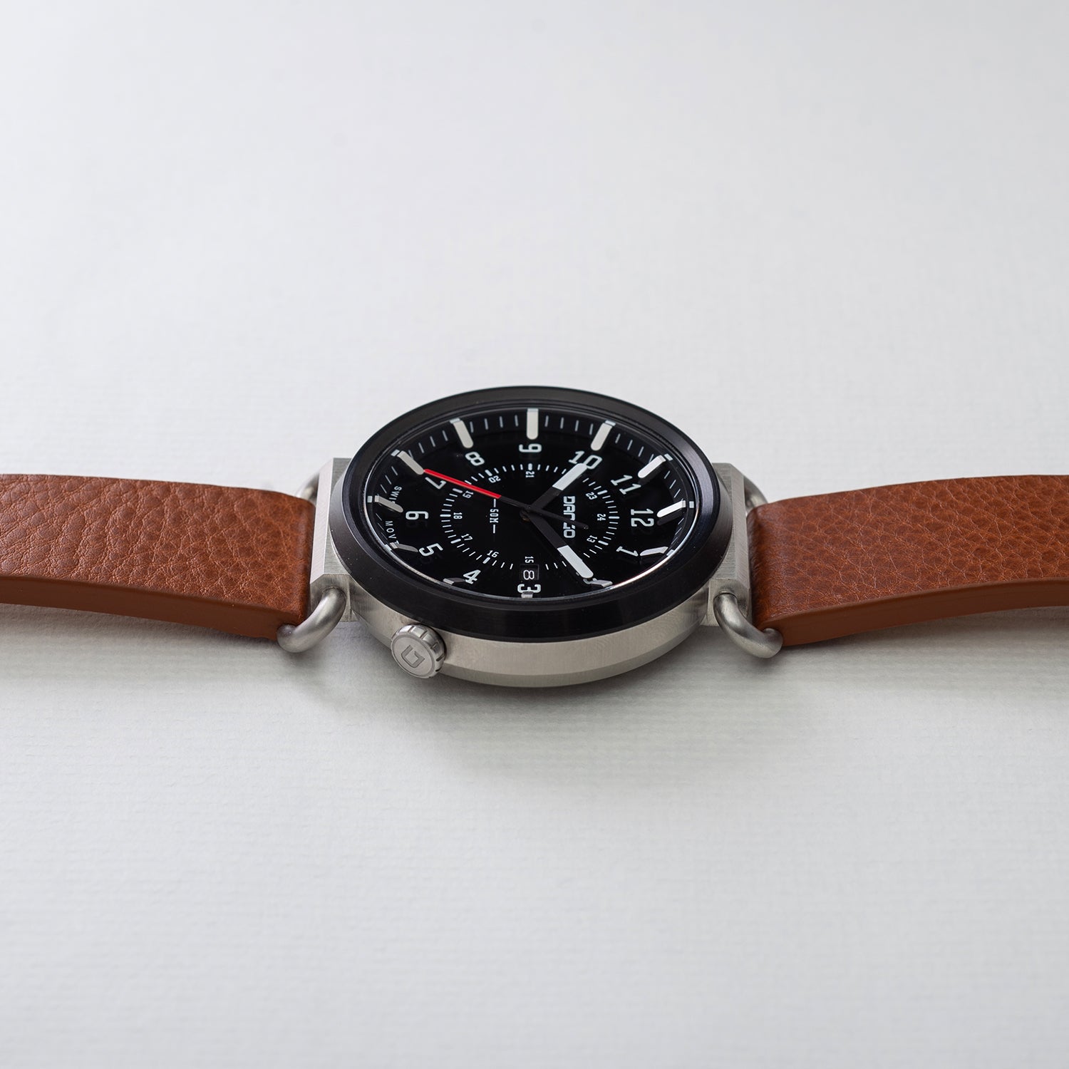 TK - 01 - Trek Watch with Italian Leather Strap - Whiskey Brown - Paranoid Ranch