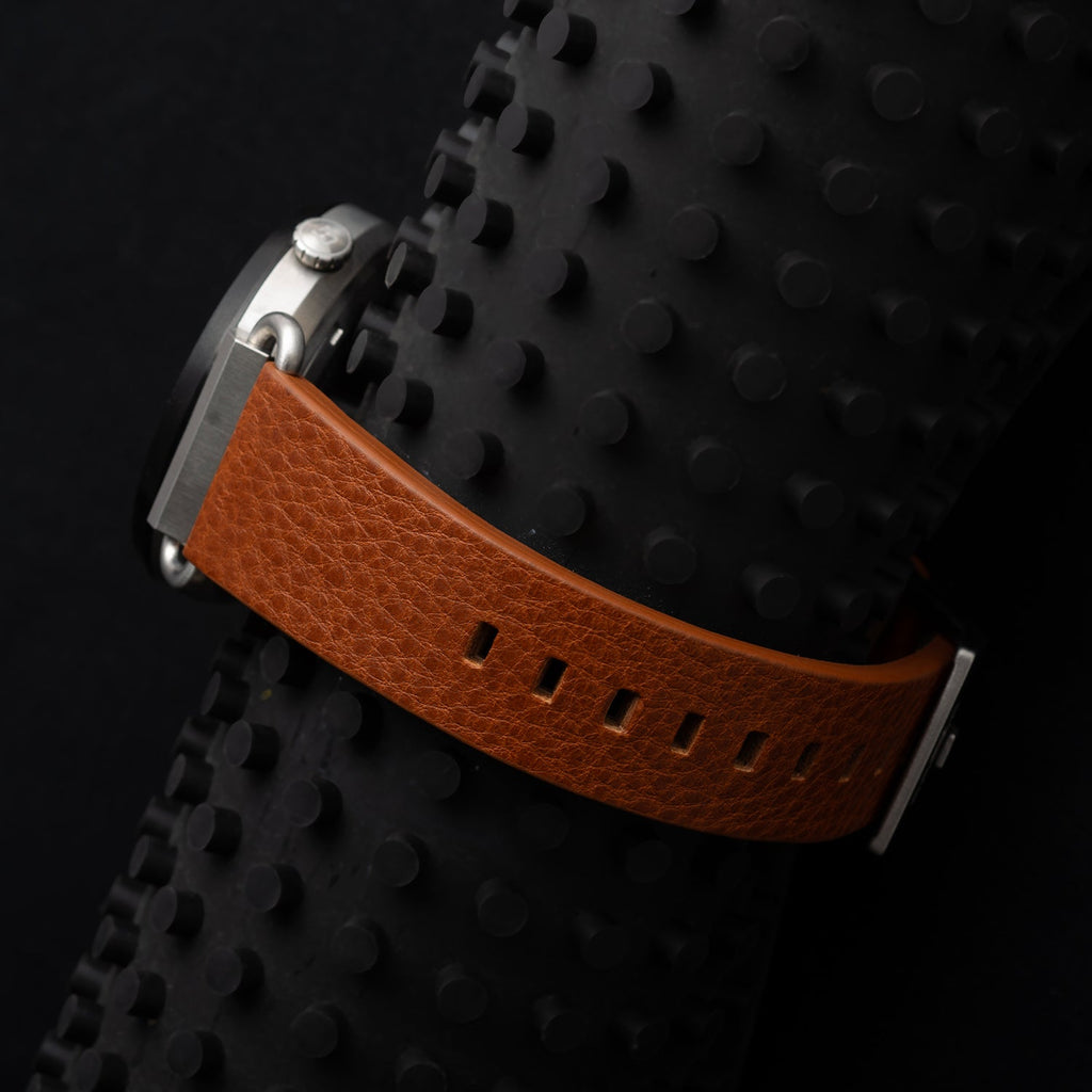 TK - 01 - Trek Watch with Italian Leather Strap - Whiskey Brown - Paranoid Ranch