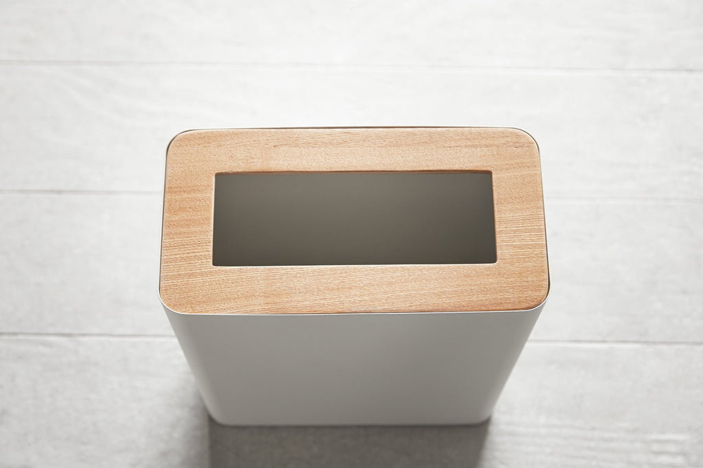 Trash Can - Rectangle - Steel + Wood - Paranoid Ranch