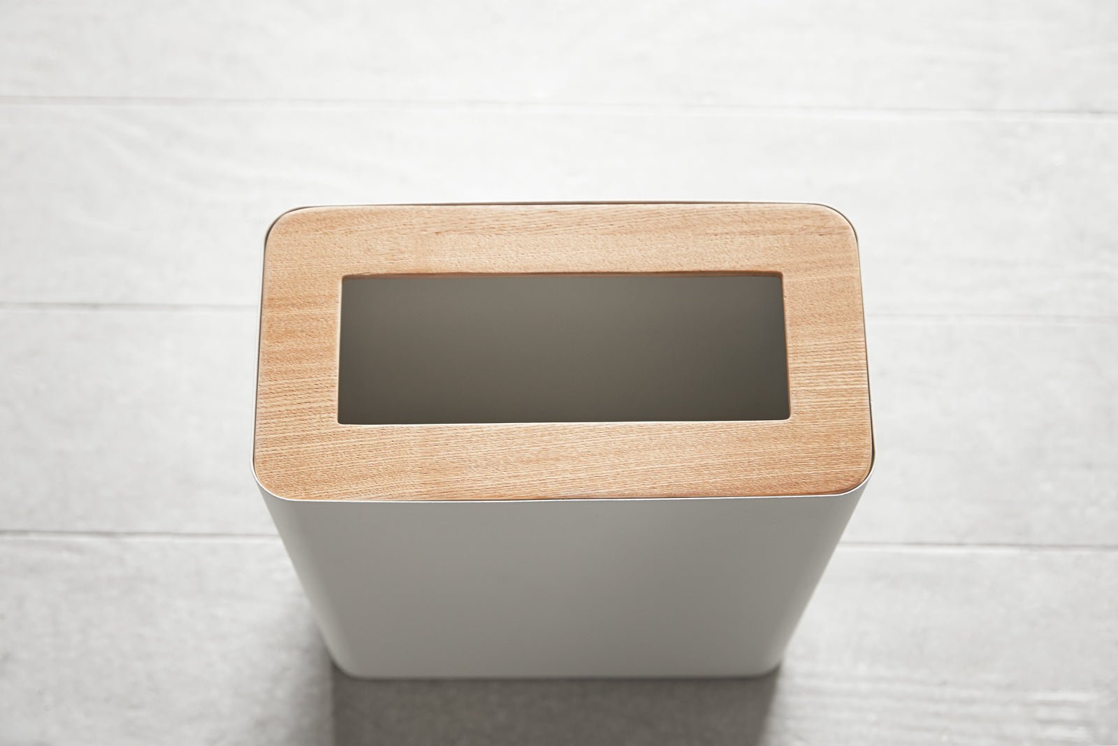 Trash Can - Rectangle - Steel + Wood - Paranoid Ranch