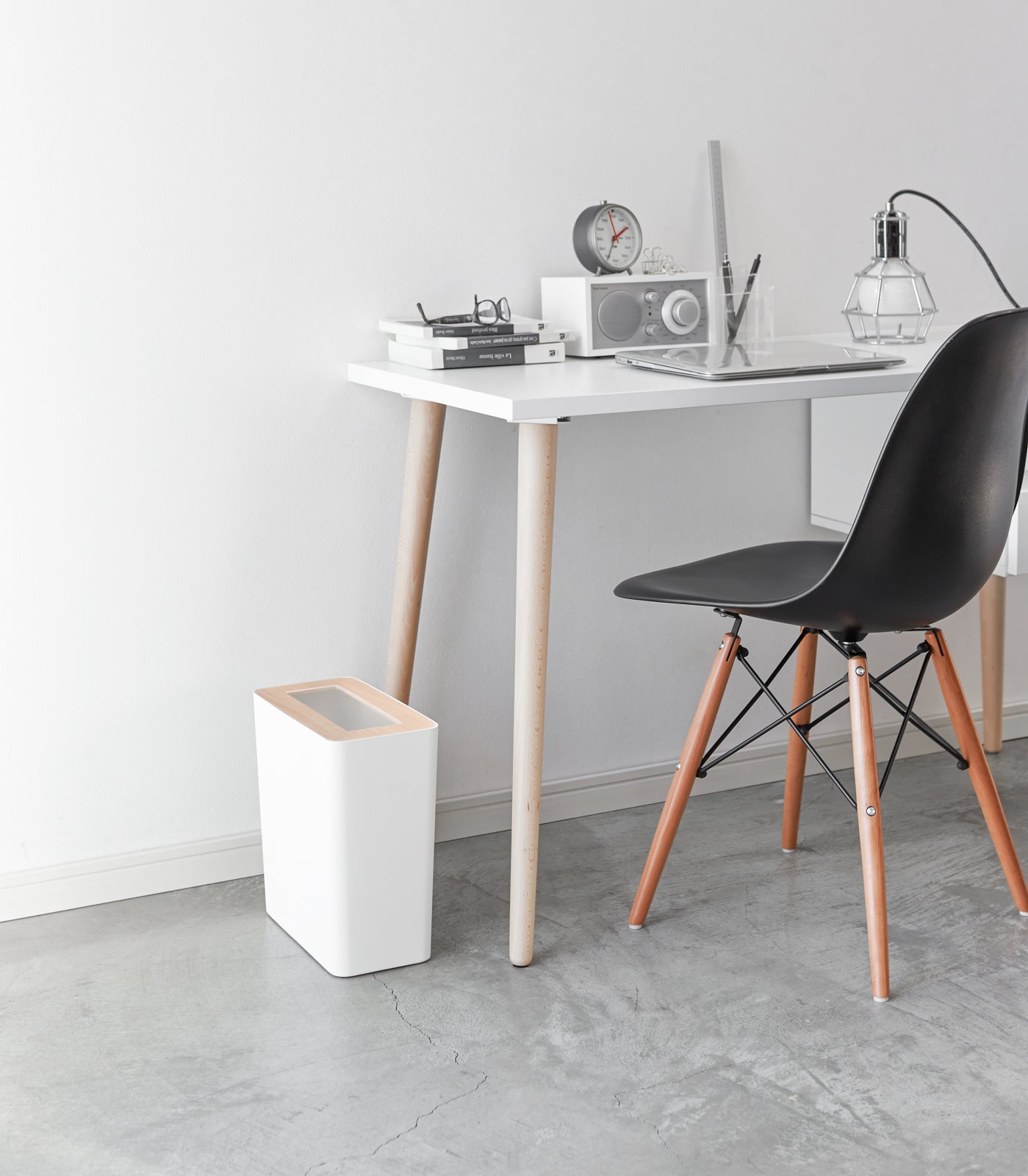 Trash Can - Rectangle - Steel + Wood - Paranoid Ranch