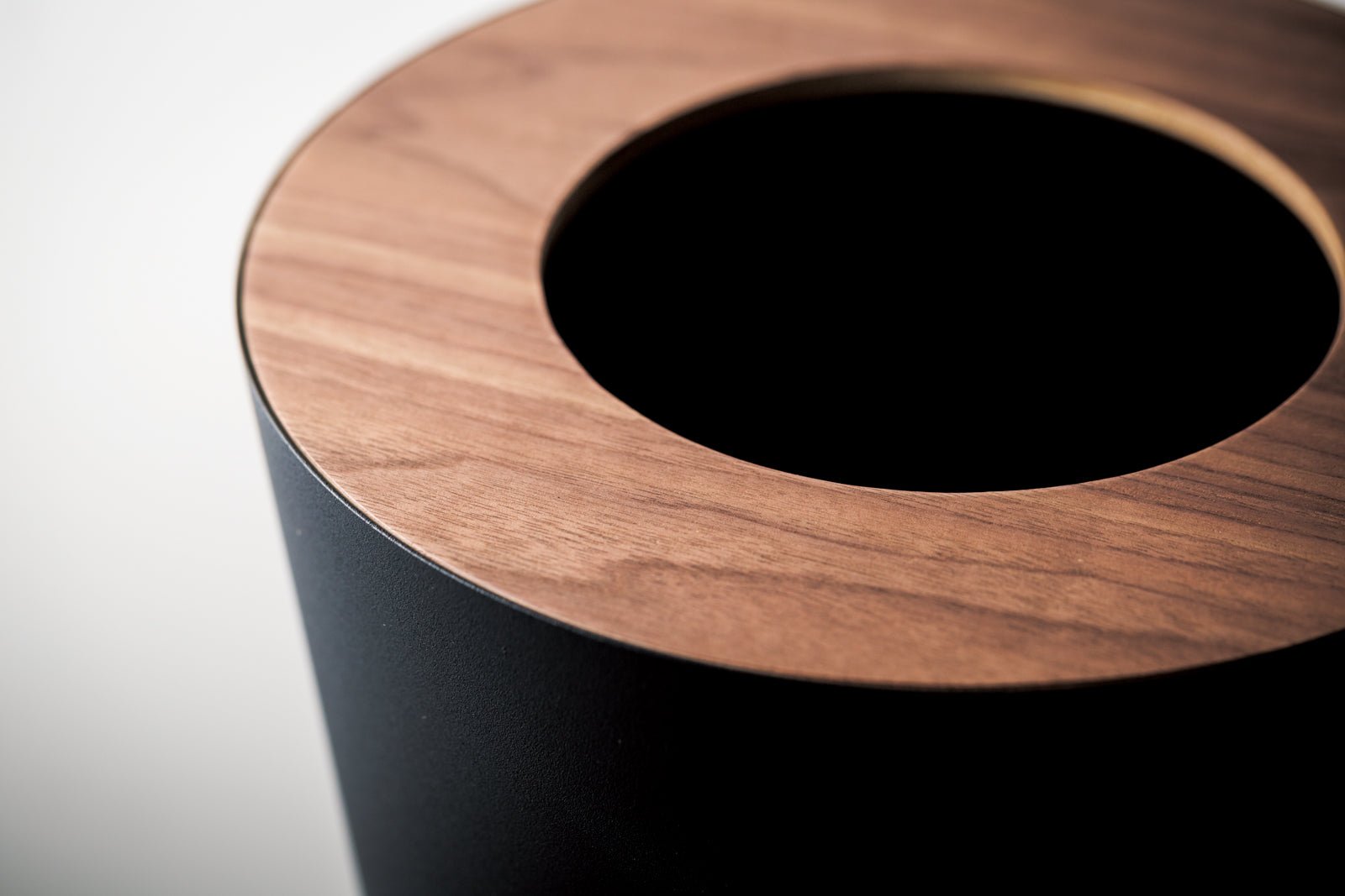 Trash Can - Round - Steel + Wood - Paranoid Ranch