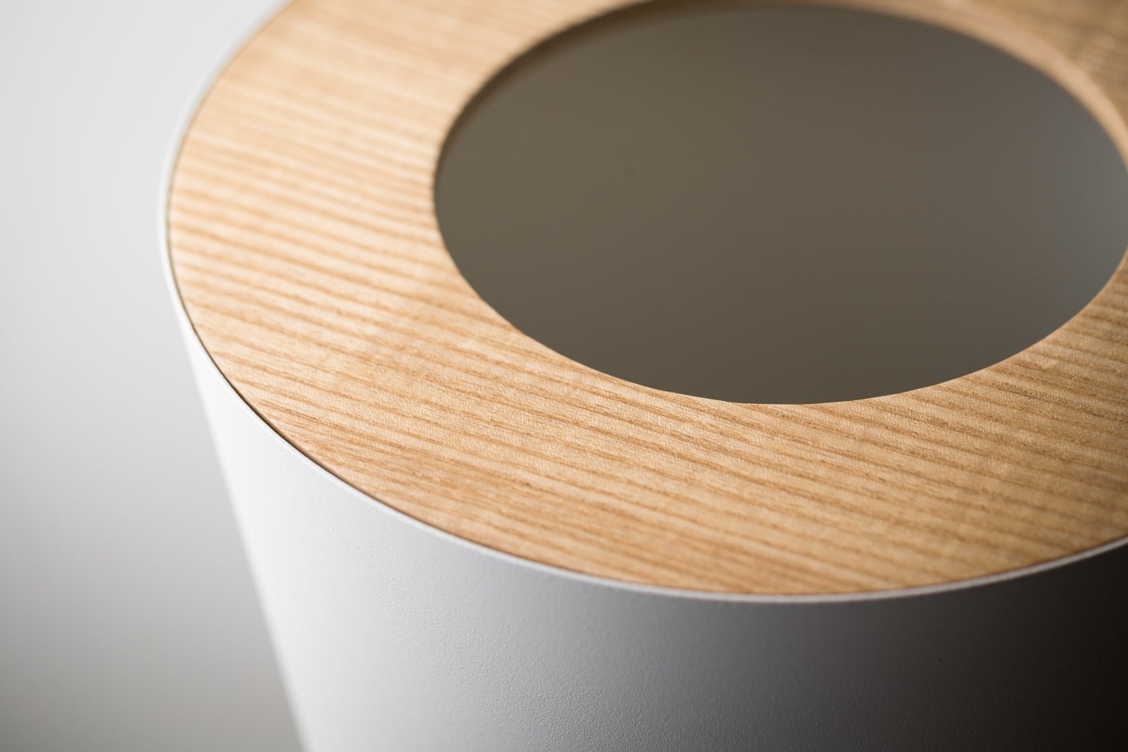 Trash Can - Round - Steel + Wood - Paranoid Ranch