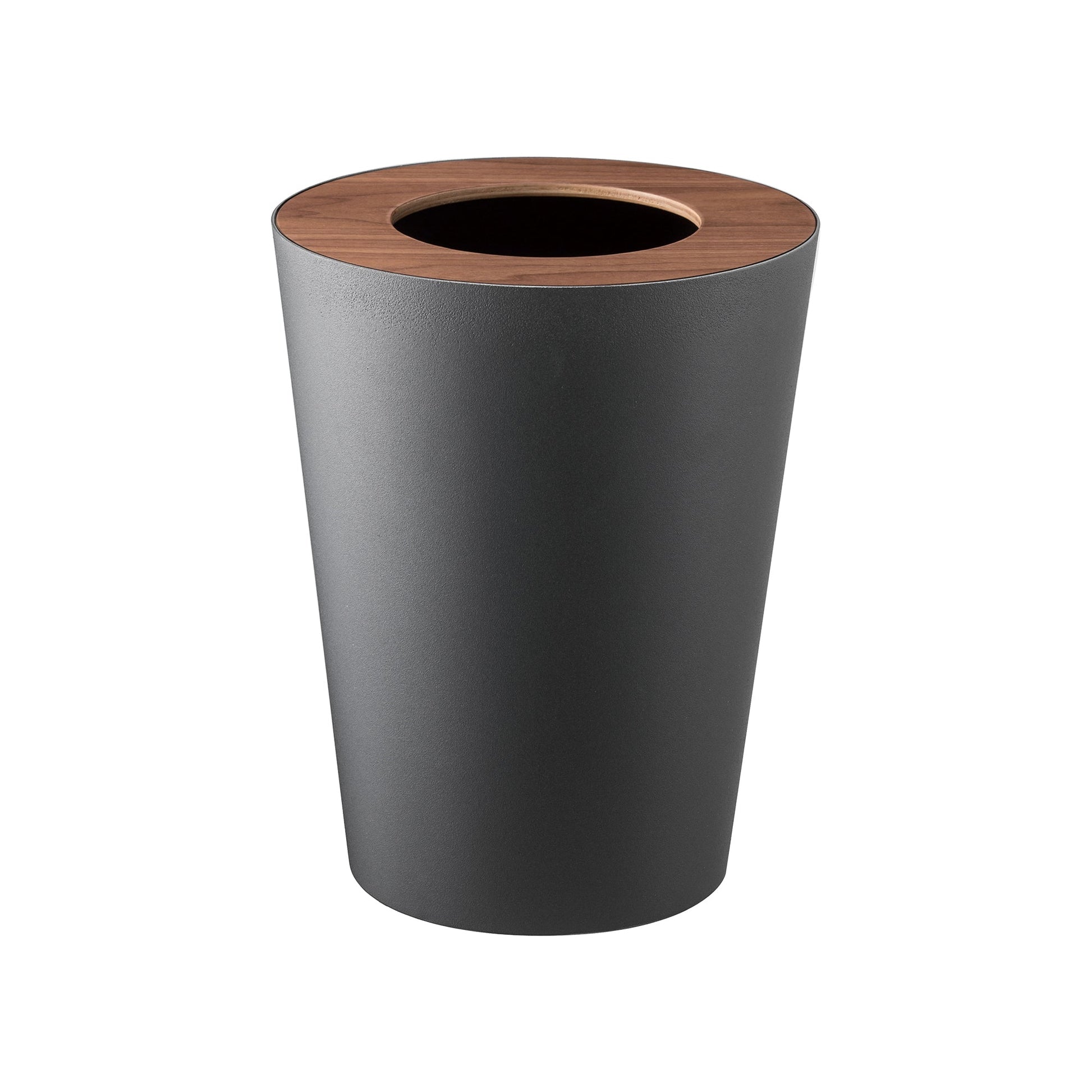 Trash Can - Round - Steel + Wood - Paranoid Ranch