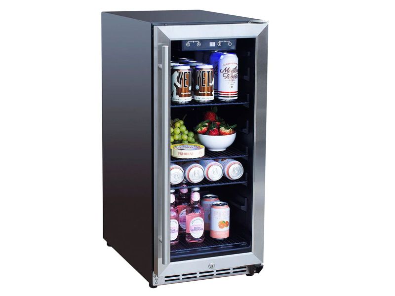 TrueFlame 15 - Inch 3.2 Cu. Ft. Outdoor Fridge with Glass Door - Paranoid Ranch