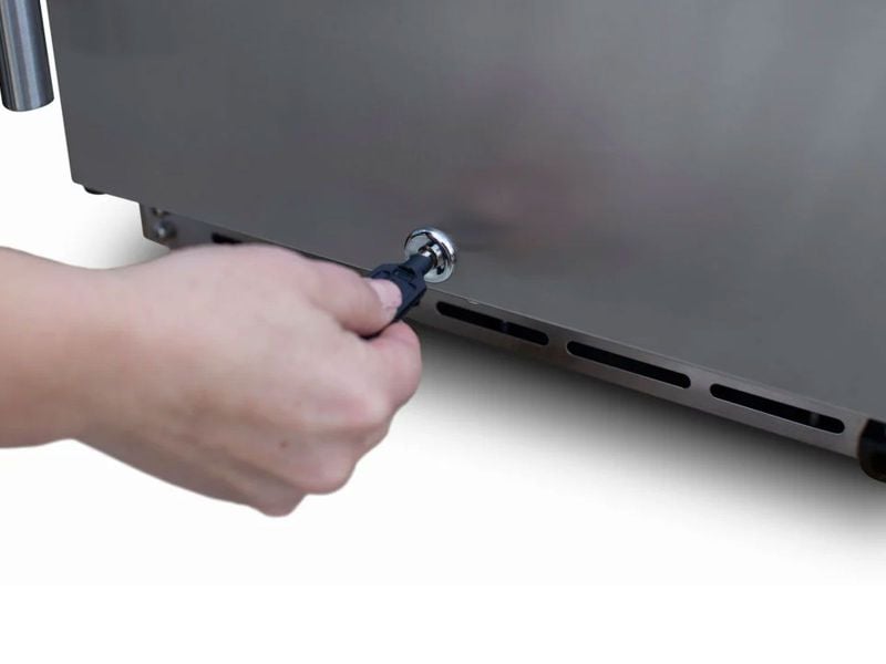 TrueFlame 15 - Inch 3.2 Cu. Ft. Outdoor Fridge with Glass Door - Paranoid Ranch