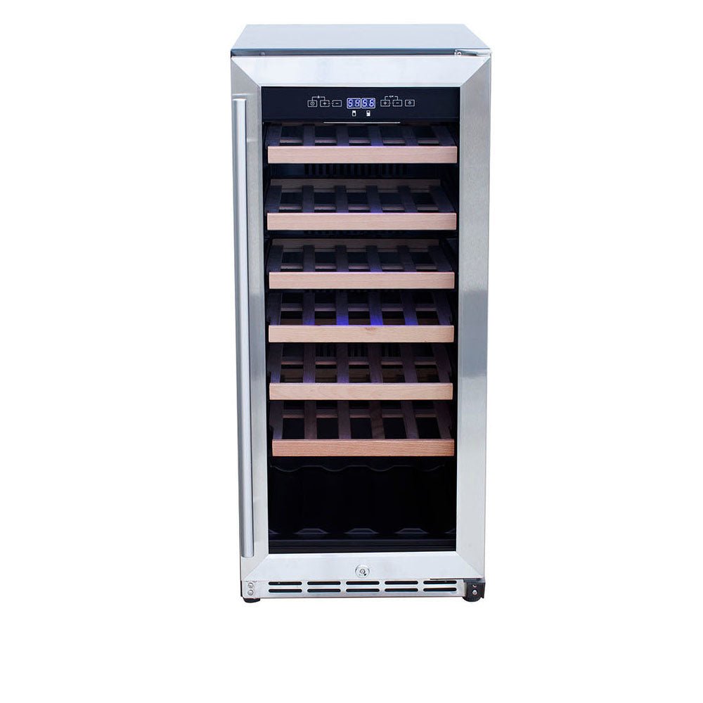 TrueFlame 15 - Inch 3.2 Cu. Ft. Outdoor Rated Wine Cooler with Locking Door - Paranoid Ranch