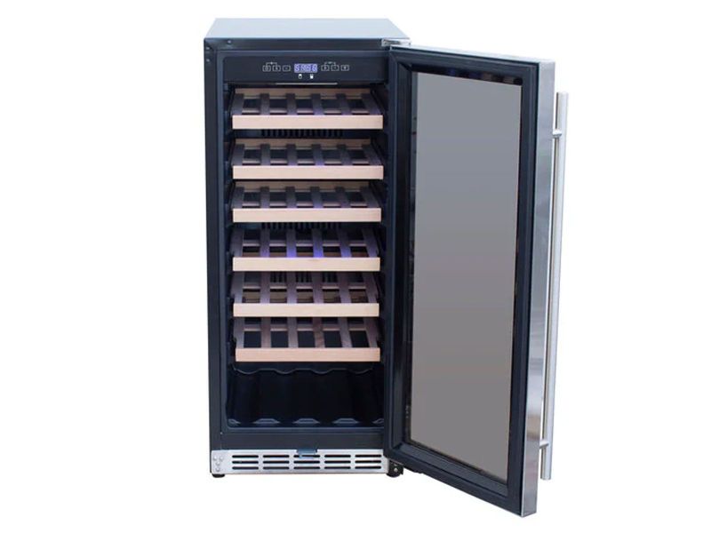 TrueFlame 15 - Inch 3.2 Cu. Ft. Outdoor Rated Wine Cooler with Locking Door - Paranoid Ranch