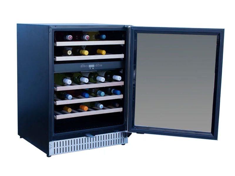 TrueFlame 24 - Inch 5.3 Cu. Ft. Outdoor Rated Wine Cooler with Locking Door - Paranoid Ranch