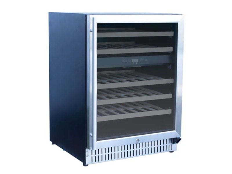 TrueFlame 24 - Inch 5.3 Cu. Ft. Outdoor Rated Wine Cooler with Locking Door - Paranoid Ranch
