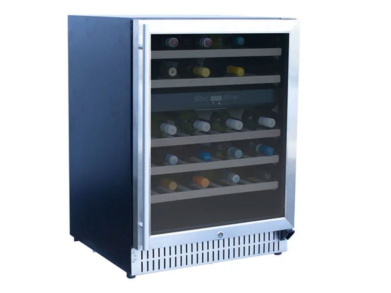 TrueFlame 24 - Inch 5.3 Cu. Ft. Outdoor Rated Wine Cooler with Locking Door - Paranoid Ranch
