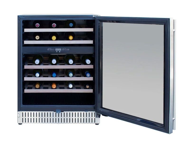 TrueFlame 24 - Inch 5.3 Cu. Ft. Outdoor Rated Wine Cooler with Locking Door - Paranoid Ranch