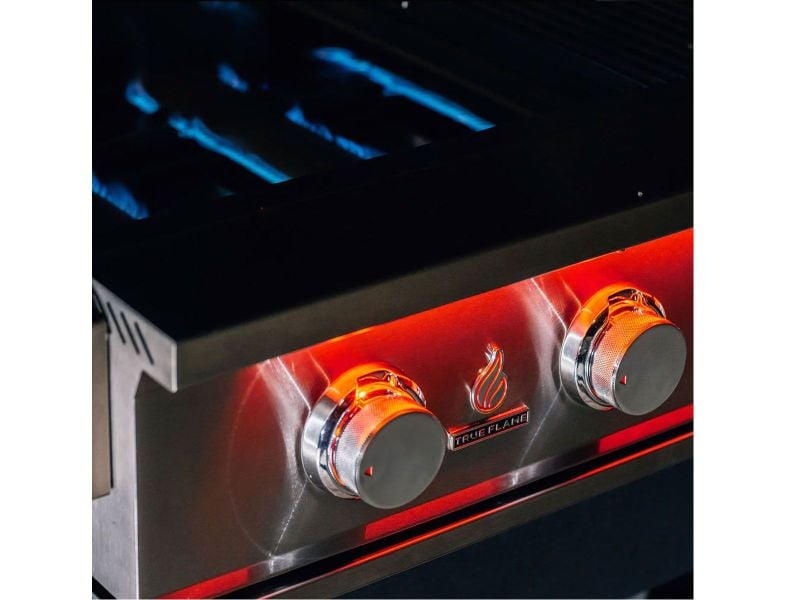TrueFlame 25 - Inch 3 - Burner Freestanding Gas Grill with Grill Lights - Paranoid Ranch