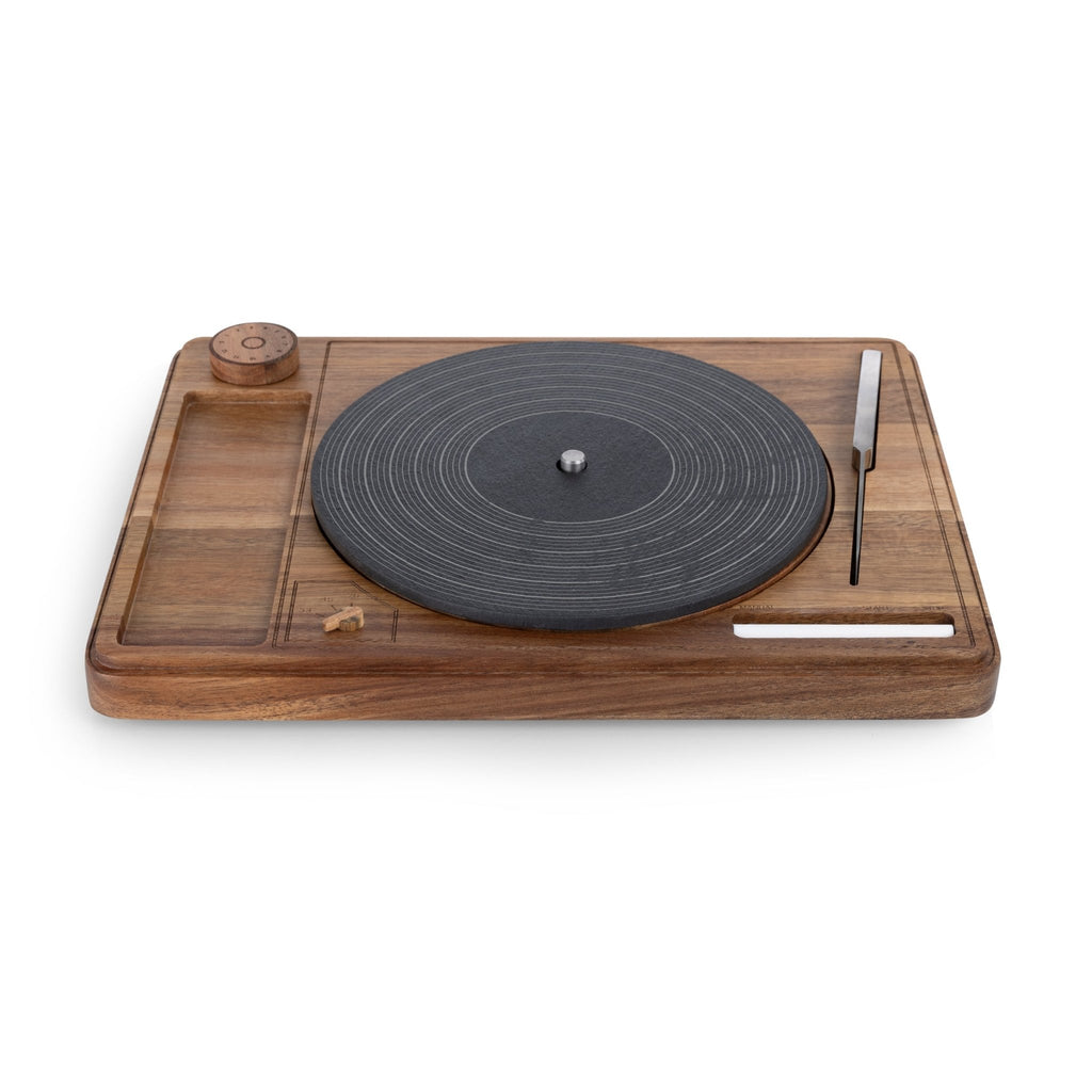 Turntable Acacia and Slate Cheese Board with Knife - Paranoid Ranch