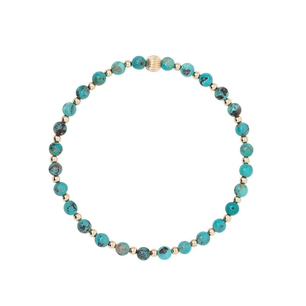 Turquoise stretch bracelet - Paranoid Ranch