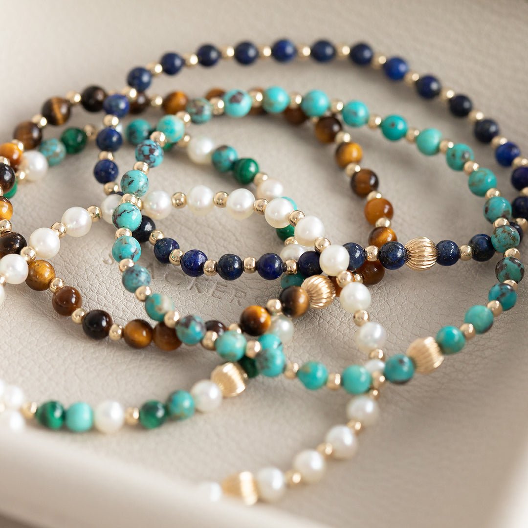Turquoise stretch bracelet - Paranoid Ranch