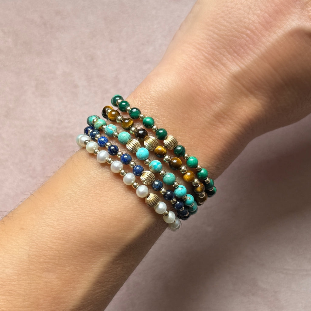 Turquoise stretch bracelet - Paranoid Ranch
