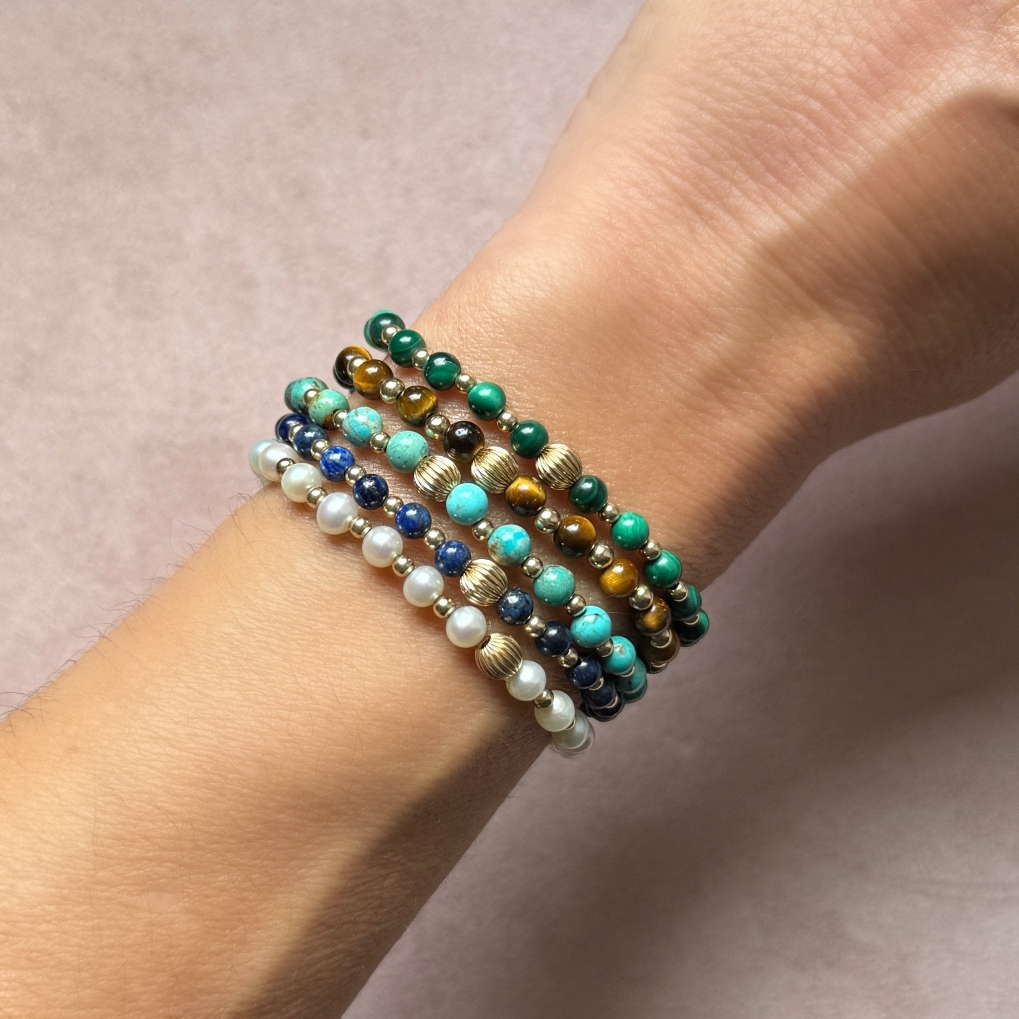 Turquoise stretch bracelet - Paranoid Ranch