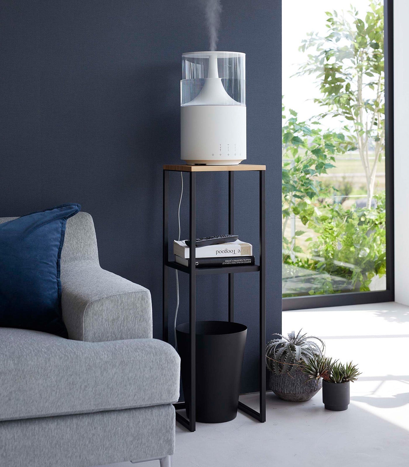 Two - Tier Display & Storage Shelf (31.5" H) - Steel + Wood - Paranoid Ranch