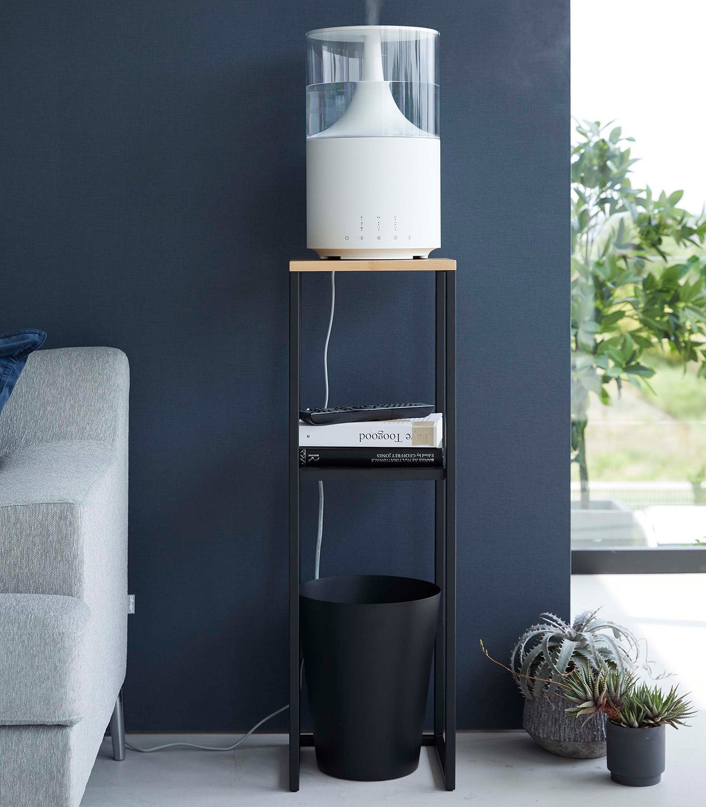 Two - Tier Display & Storage Shelf (31.5" H) - Steel + Wood - Paranoid Ranch