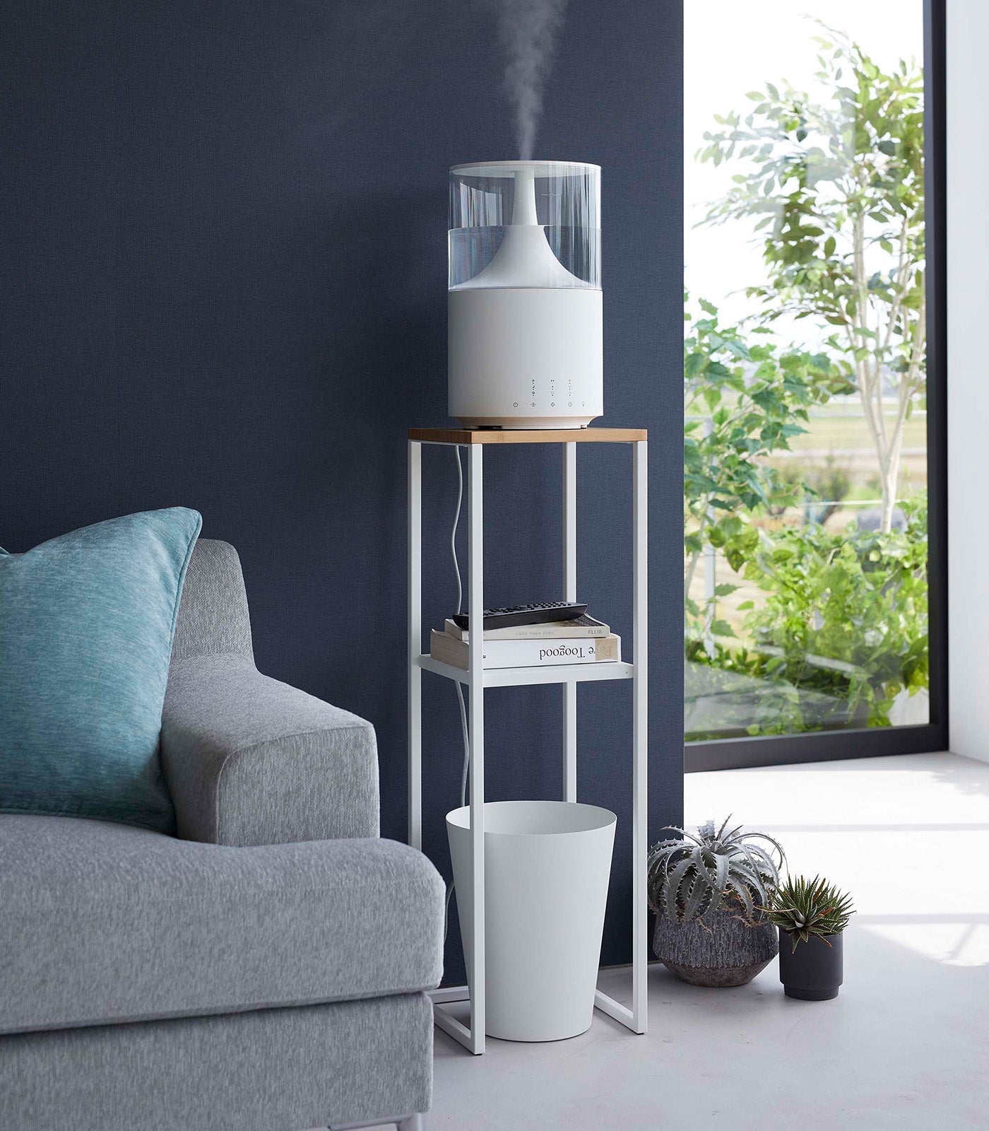 Two - Tier Display & Storage Shelf (31.5" H) - Steel + Wood - Paranoid Ranch