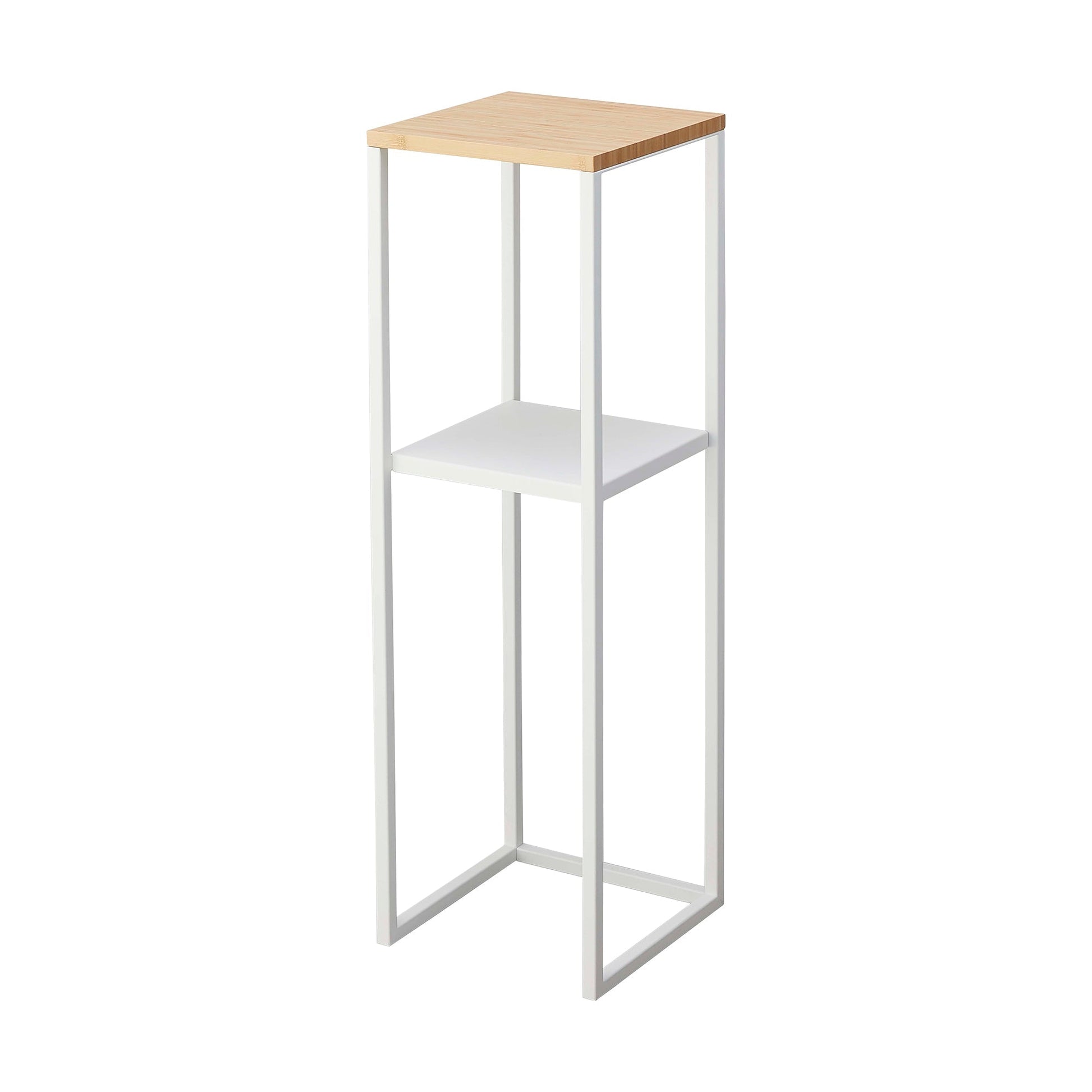 Two - Tier Display & Storage Shelf (31.5" H) - Steel + Wood - Paranoid Ranch