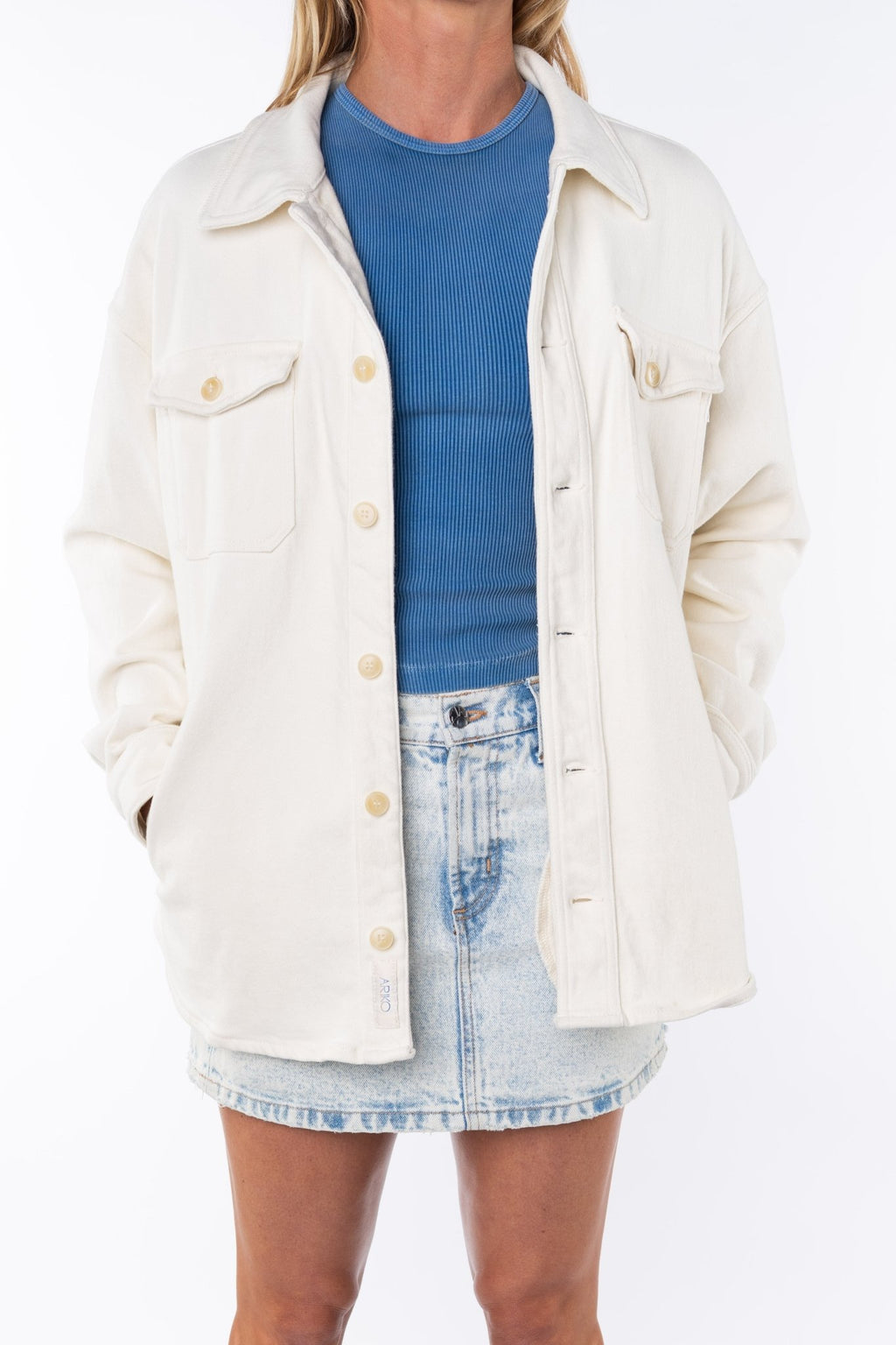 Unisex Bucky Split Hem Shirt Jacket - Paranoid Ranch