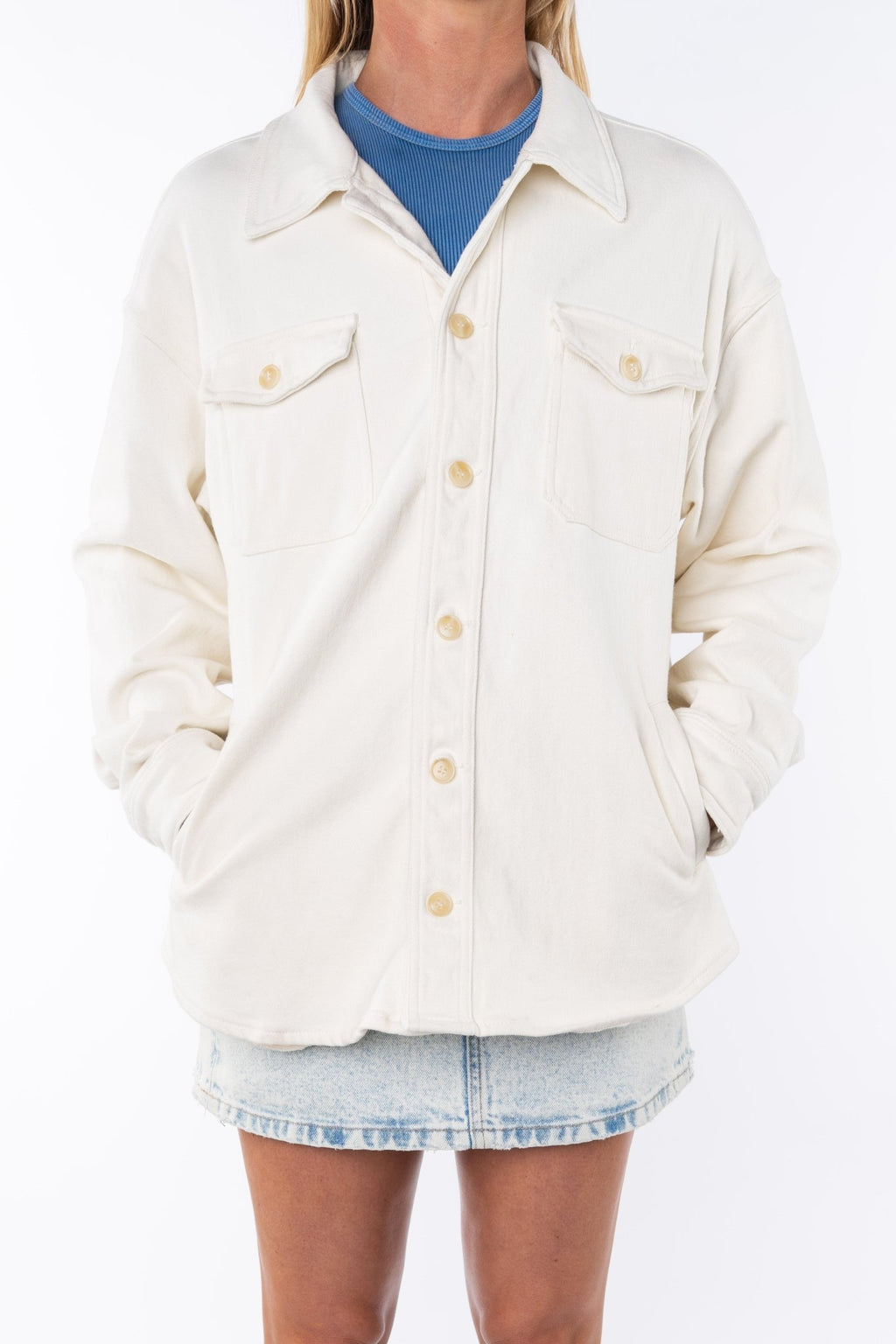Unisex Bucky Split Hem Shirt Jacket - Paranoid Ranch