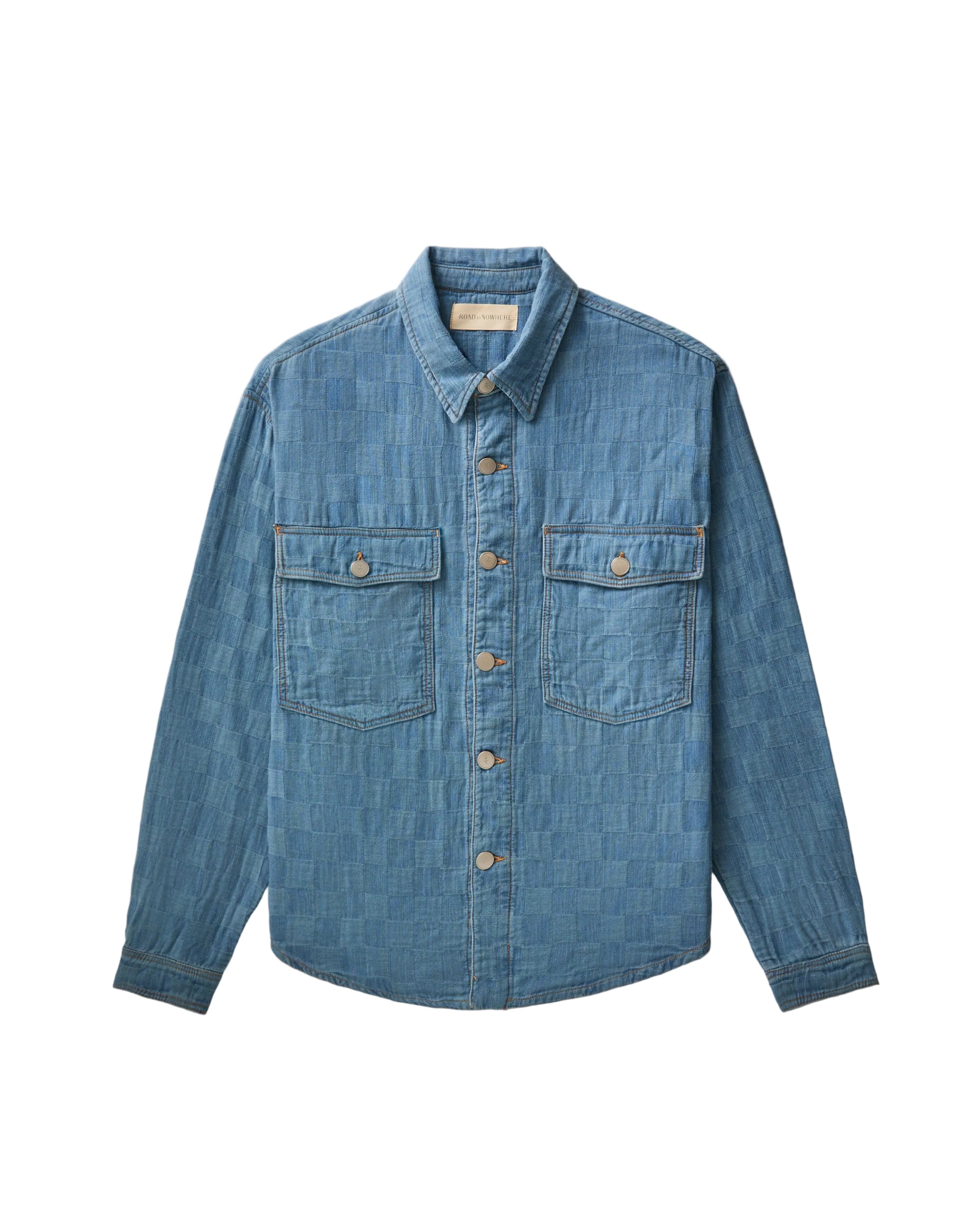 Noah Overshirt in Patchwork Denim