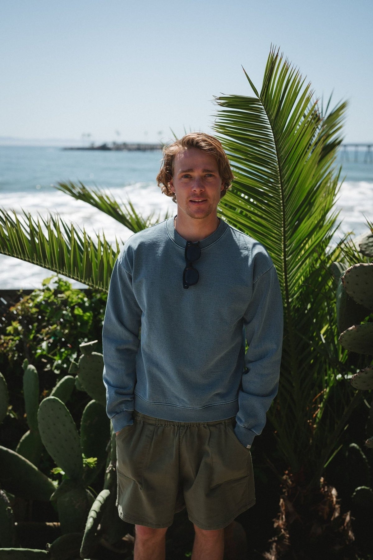 Unisex Post Surf Crew Sweatshirt - Paranoid Ranch