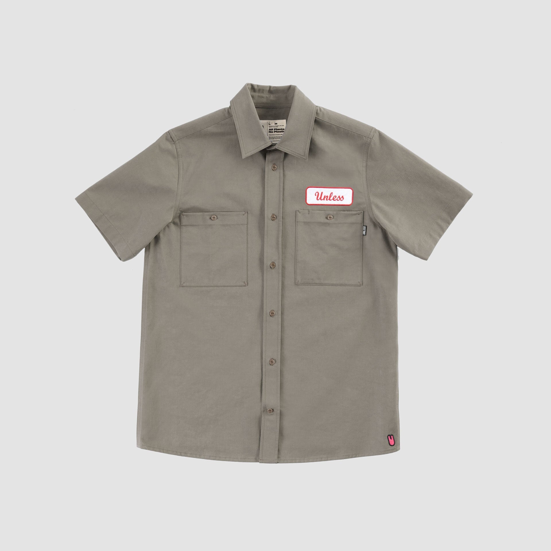 "UNLESS" Embroidered Work Shirt - Paranoid Ranch