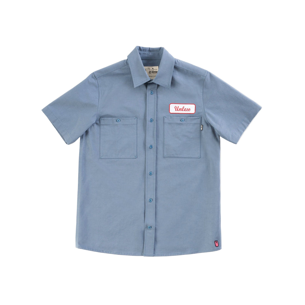 "UNLESS" Embroidered Work Shirt - Paranoid Ranch