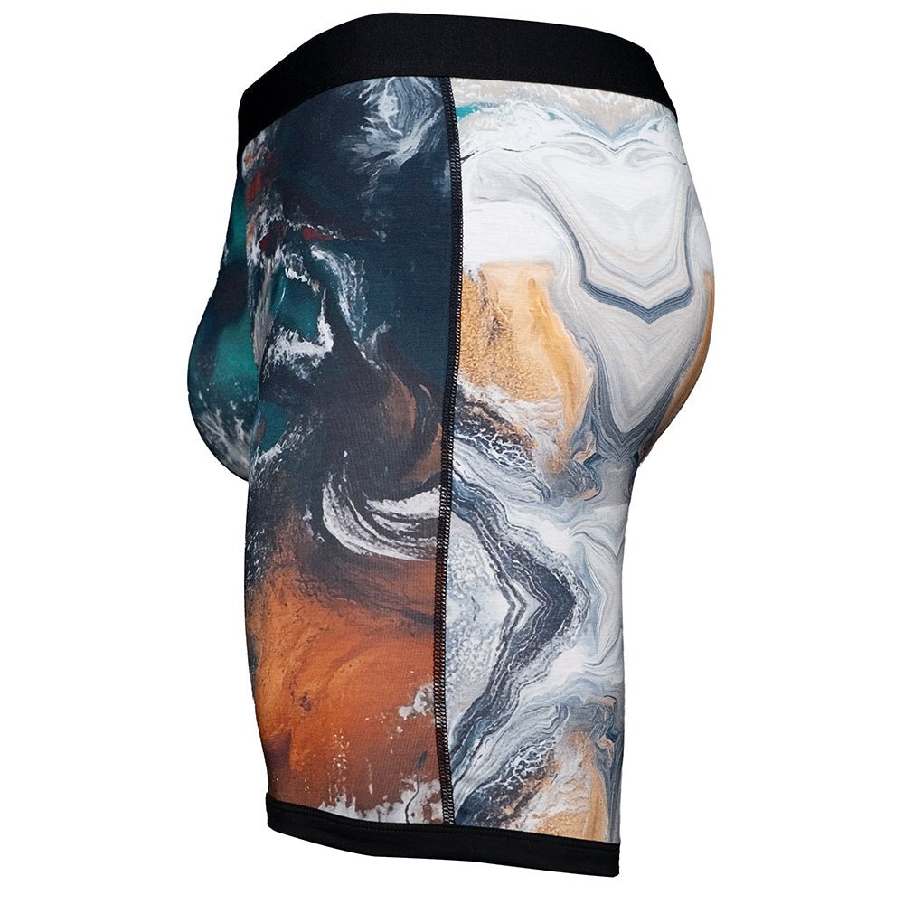 V Bamboo 8" Boxer Brief - Zen Pouch™ Duo - Paranoid Ranch
