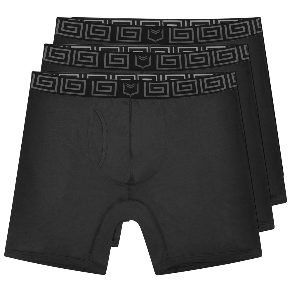 V Bamboo 8" Boxer Brief - Zen Pouch™ Duo (3 Pack) - Paranoid Ranch