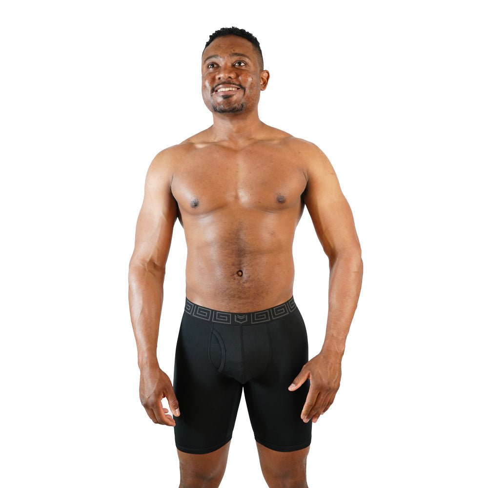 V Bamboo 8" Boxer Brief - Zen Pouch™ Duo - Paranoid Ranch