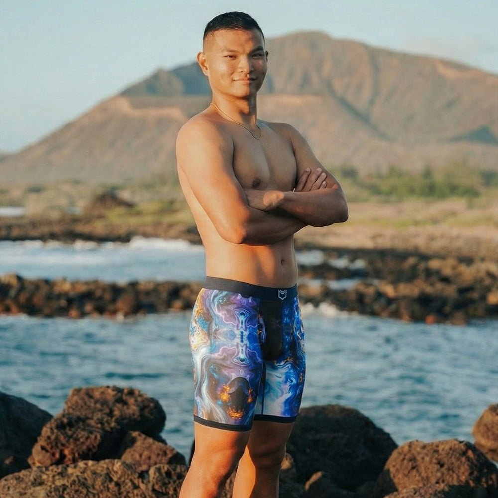 V Bamboo 8" Boxer Brief - Zen Pouch™ Duo - Paranoid Ranch