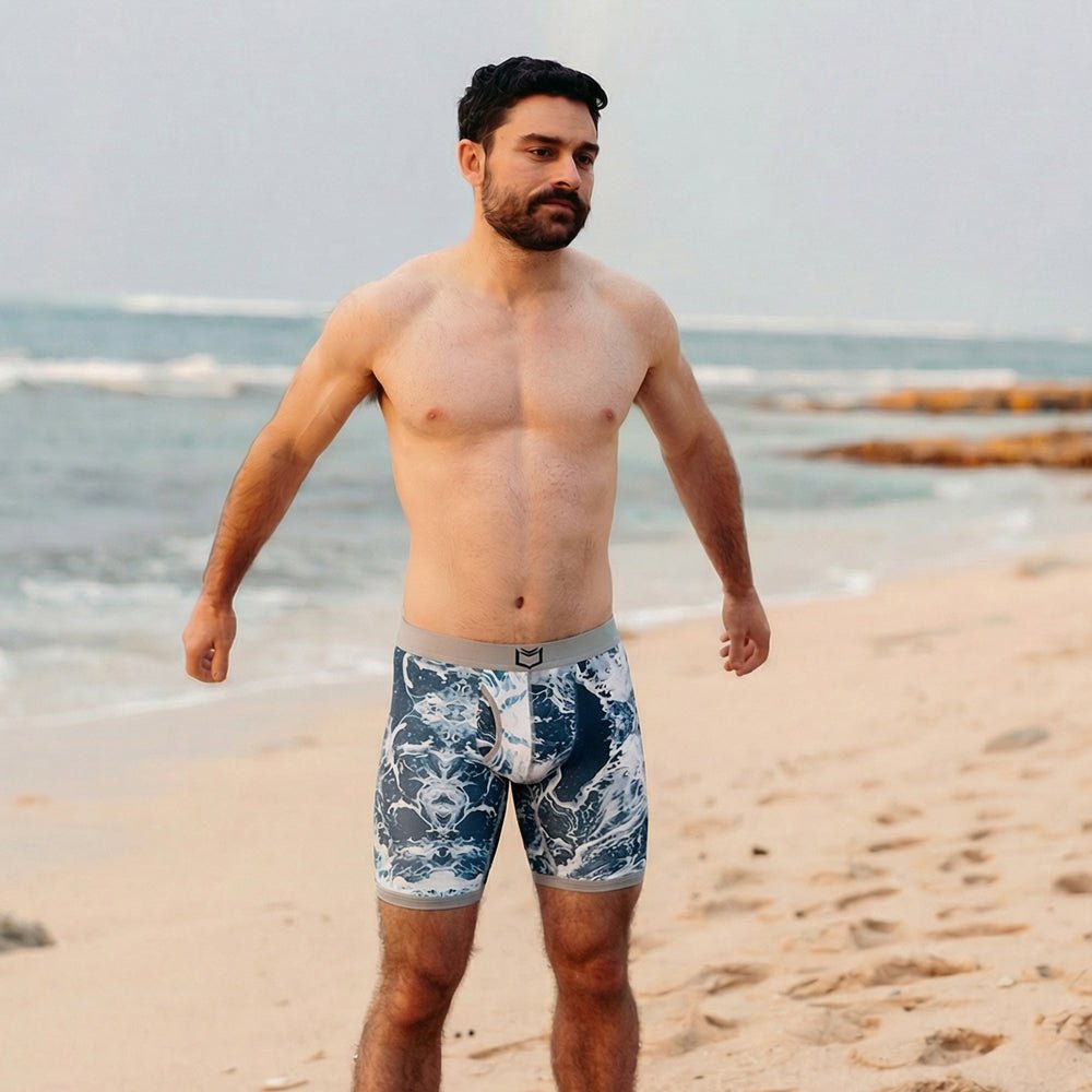 V Bamboo 8" Boxer Brief - Zen Pouch™ Duo - Paranoid Ranch