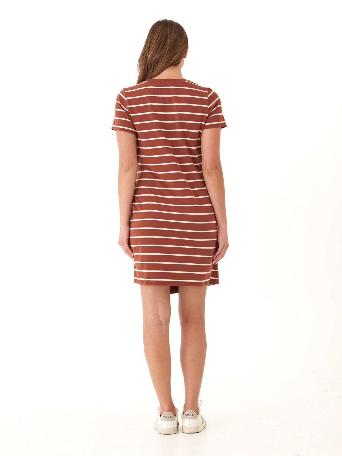 Valerie Caribbean Stripe Eco Jersey Knotted Dress - Paranoid Ranch